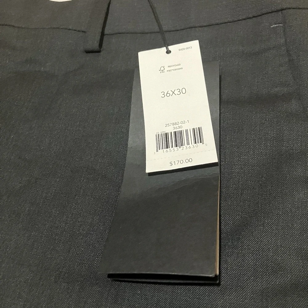 $170 Banana Republic x Marzotto Super 120's Wool Standard Fit Gray 36 X‎ 30